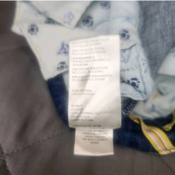 Maeve By Anthropologie Blue Denim Raw Hem Jeans Straight Leg Size 28 High Waist - Picture 7 of 10